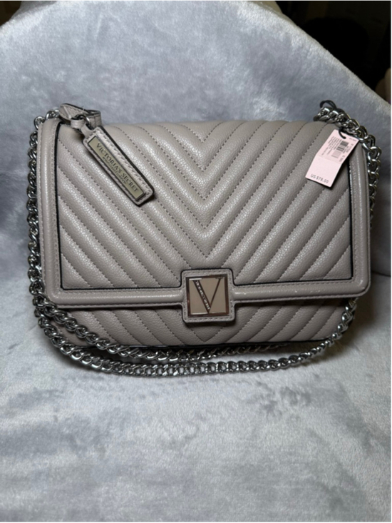 Victoria's Secret Handbags - Women's Victoria's Secret Crossbody Bag One Size Taupe Silver